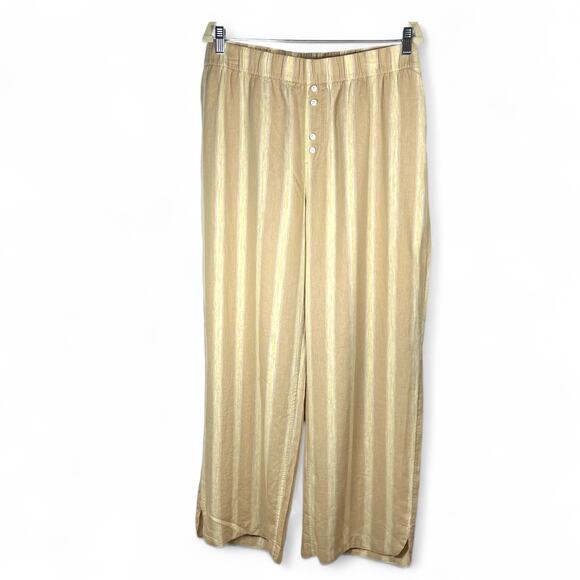 STARS ABOVE Women’s Wide Leg Linen Blend Pants XXL Vacation Beach Festival - Picture 2 of 7